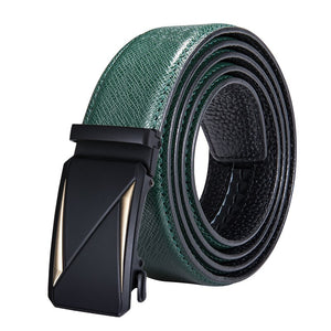 Luxe Automatic Buckle Green Strap Luxury Belts