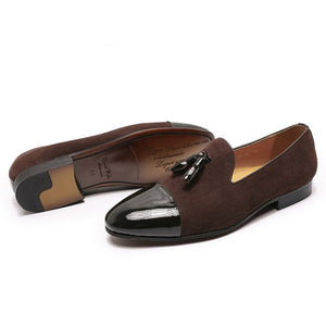 Ashlei Suede and Patent Leather Loafers