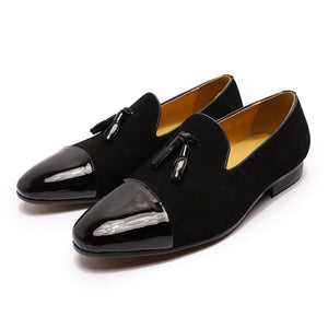 Ashlei Suede and Patent Leather Loafers