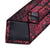 Red Wine Paisley Tie Set