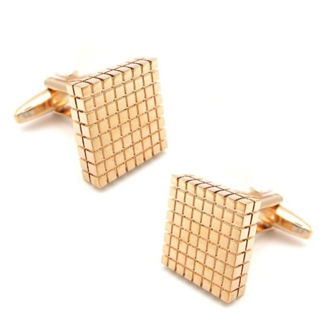 Square Grid Cufflinks