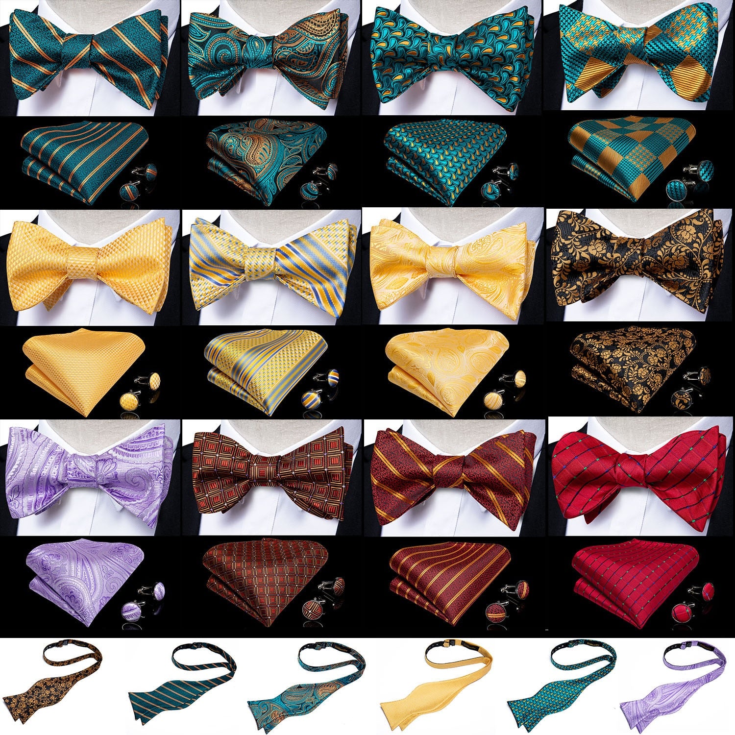 Adjustable Bowties Self Bow Tie Collections