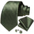 Dark Green Check Silk Jacquard Tie