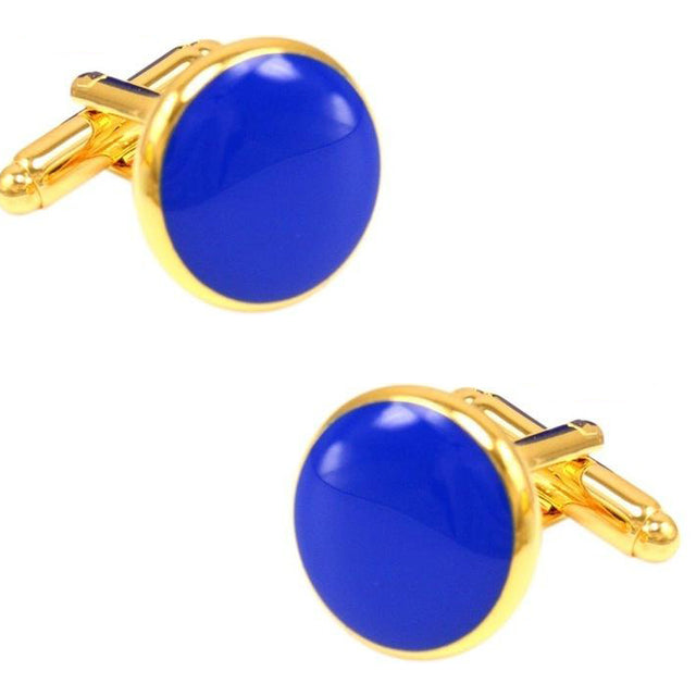 Gold Plated Perfect Dot Cufflinks