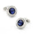 Sea Blue Rhinestone Luxury Crystal Cufflinks