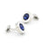 Sea Blue Rhinestone Luxury Crystal Cufflinks