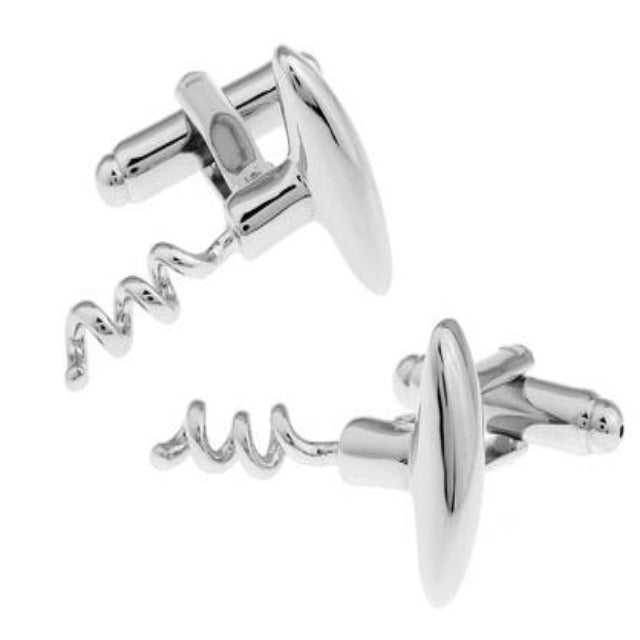 Corkscrew Novelty Cufflinks
