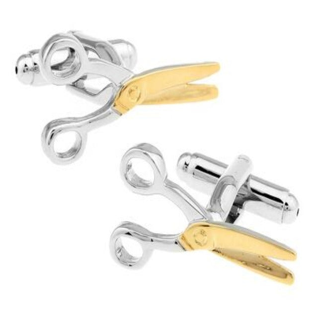 Barber Scissors Novelty Cufflinks