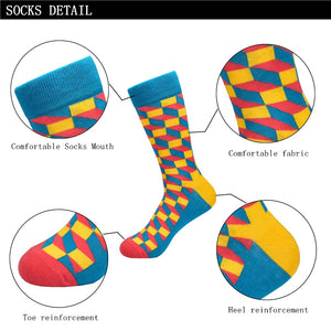 Colorful Casual Men Socks 5 Pairs/Set