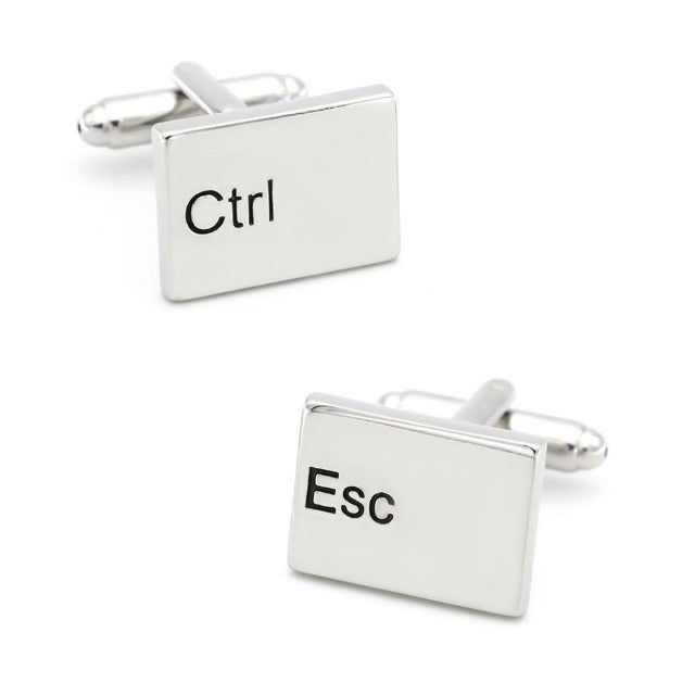 Computer Design Esc & Ctrl Keyboard Cufflinks