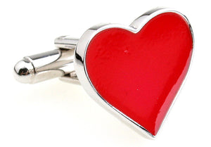 Romantic Love Heart Cufflinks