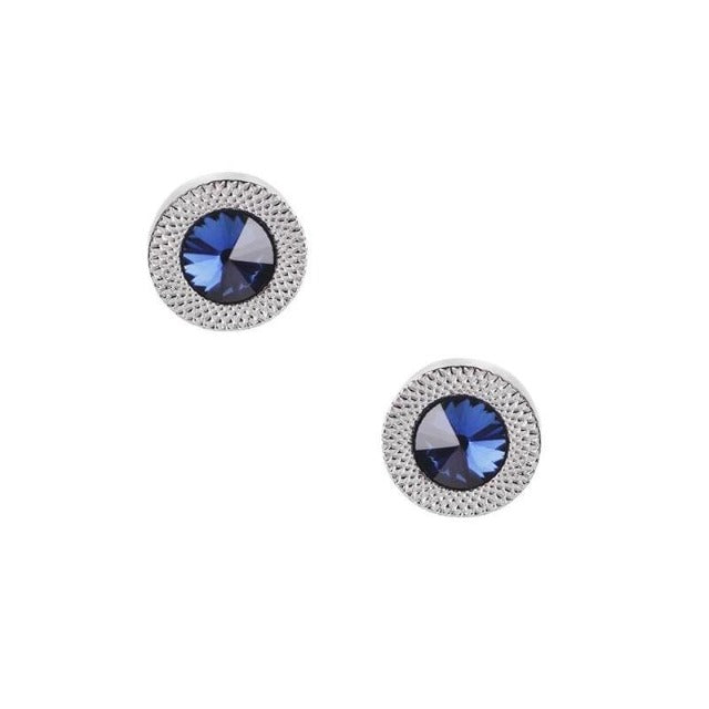 Blue Taper Luxury Crystal Cufflinks