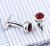 Red Color Luxury Crystal Cufflinks