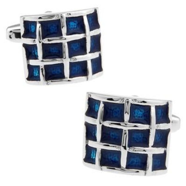 Emerald Blue Luxury Crystal Cufflinks