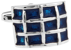 Emerald Blue Luxury Crystal Cufflinks