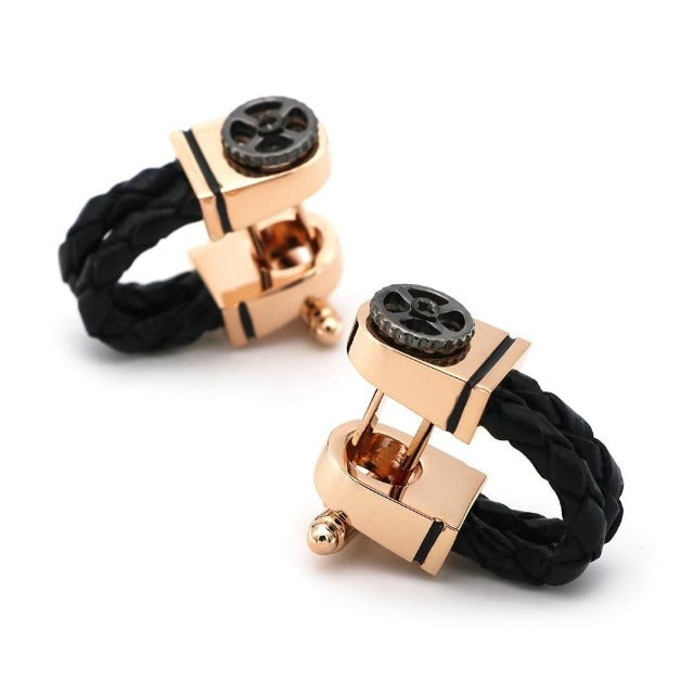 Rose Gold Wraparound Cufflinks