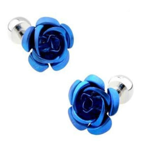 Blue Rose Cufflinks