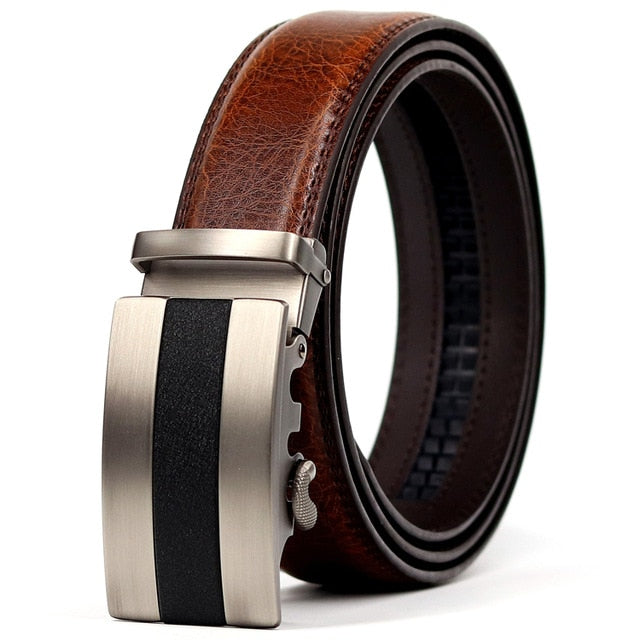 Middleton Men's Leather Automatic Buckle Belt