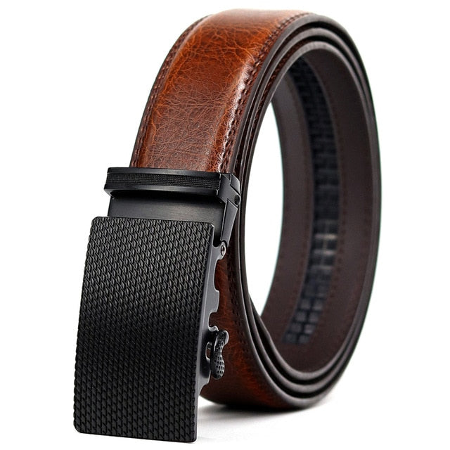 Joshua Men's Leather Automatic Buckle Belt
