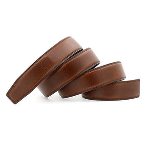 Two Face Men's Leather Automatic Buckle Belt