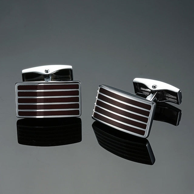 Chocolate Stripes Cufflinks