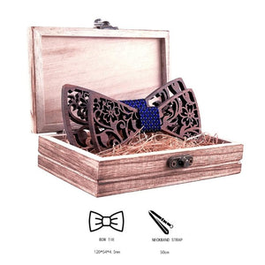 Arthur Adult & Kid's Bloom Wooden Bow Tie Set (6 Styles)