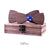 Max Adult & Kid's Traditional Wooden Bow Tie Set (6 Styles)