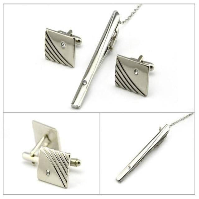 Blaze Tie Clip and Cufflink Set
