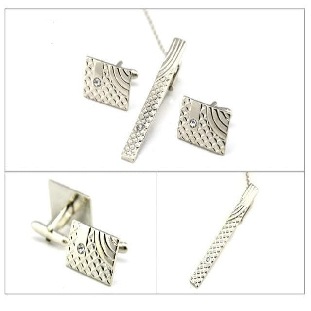 Cruise Tie Clip and Cufflink Set