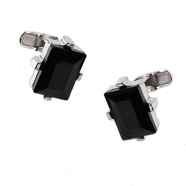 Black Luxury Crystal Cufflinks