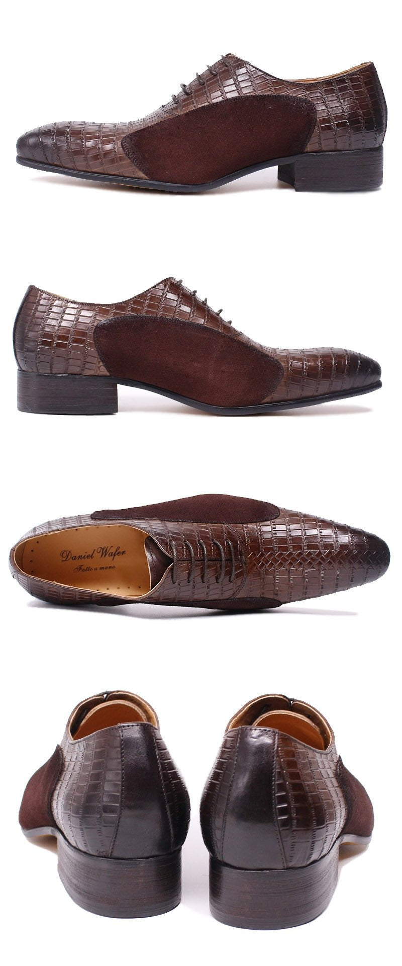 chue new men dress shoes men formal shoes men crocodile leather