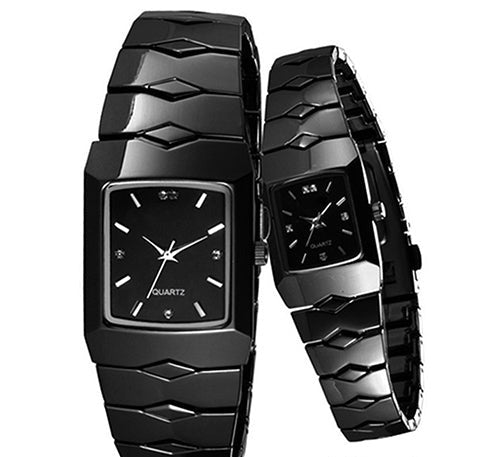 His & Her Black Ice Luxury Watches