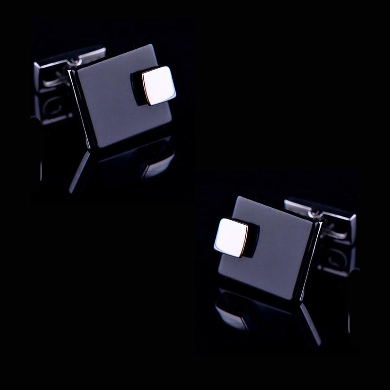 Black French Shirt Fashion Cufflinks