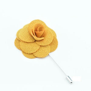 Handmade Camellia Flower Lapel Pin