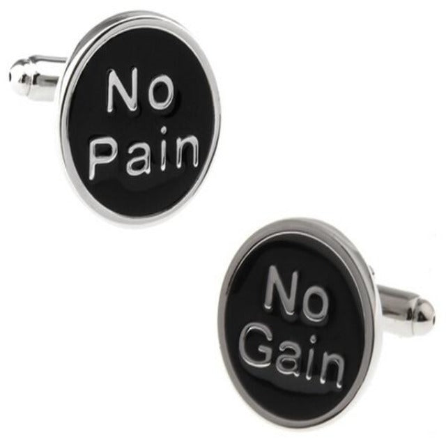 No Pain/No Gain Cufflinks