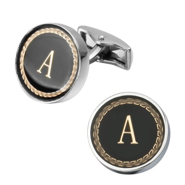 Fashion Letter Cufflinks