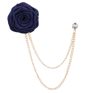 Brooch Cloth Handmade Rose Flower Lapel Pin