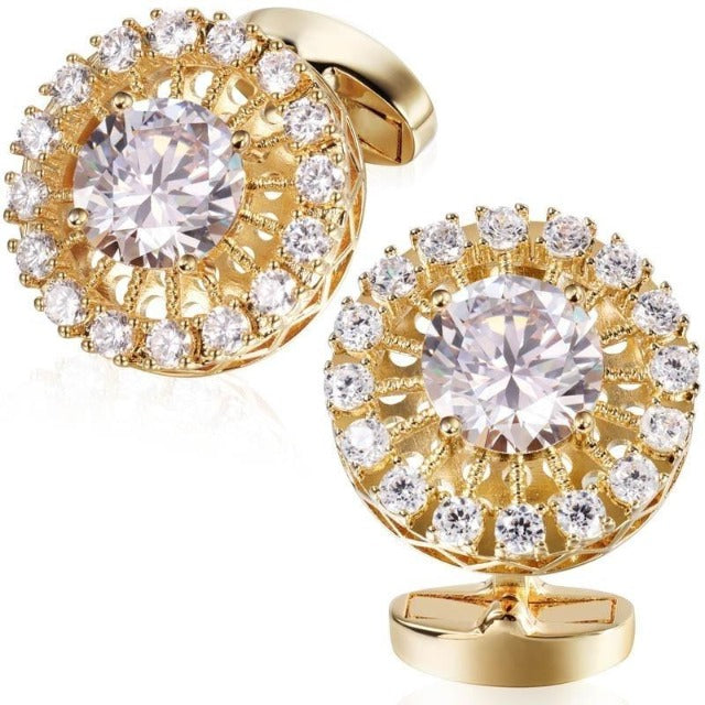 Star Bright Luxury Crystal Cufflinks