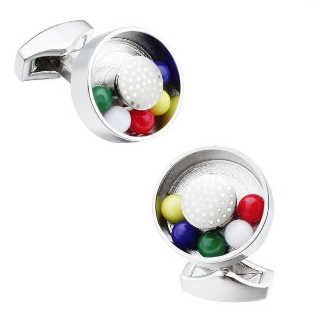 Colorful Running Ball Cufflinks