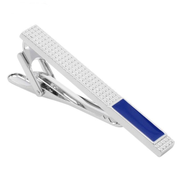 Silver Color Pin Clasp Tie Bar