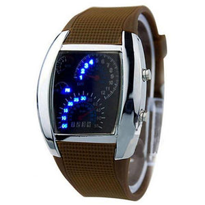 Speedometer Car Turbo Style Digital LED Wrist Watch