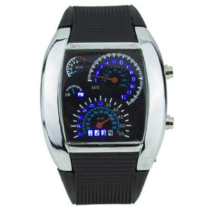 Speedometer Car Turbo Style Digital LED Wrist Watch