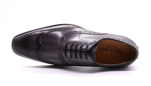 Genuine Leather Wingtip Shoes