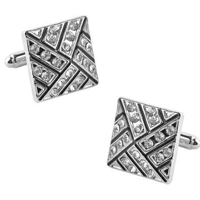 Mirror Crystal Cufflinks