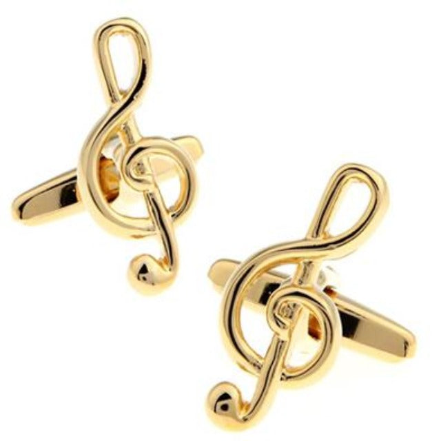 Treble Clef Solid CuffLinks