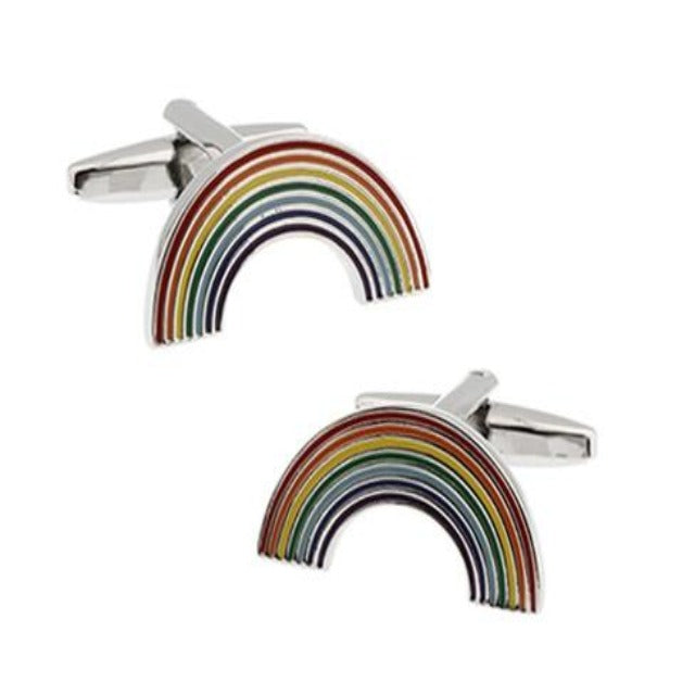 Rainbow Cufflinks Novelty Cufflinks