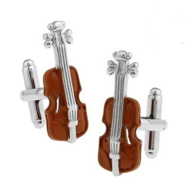 Fashion Violin Cufflinks