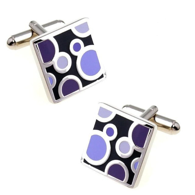 Purple Color Bubbles Cufflinks
