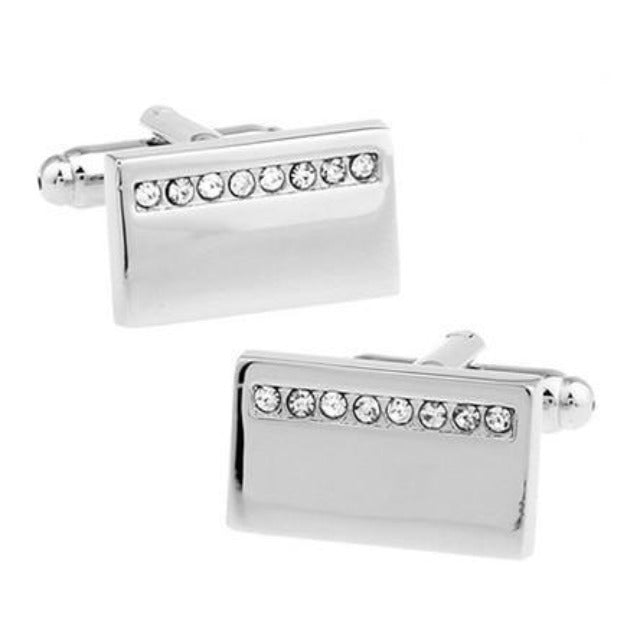 Crystal Row Luxury Crystal Cufflinks