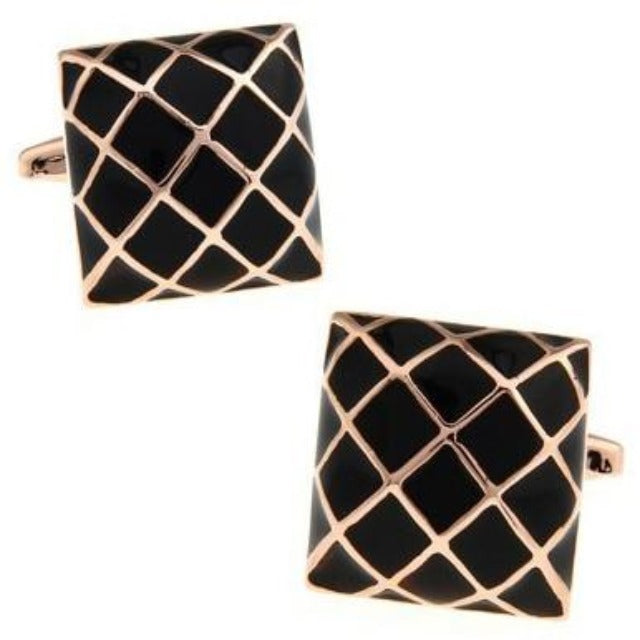 Charming Basket Weave Cufflinks